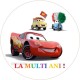 RLMQ2 Vafa rotunda Cars Lightning McQueen cu Guido si Luigi